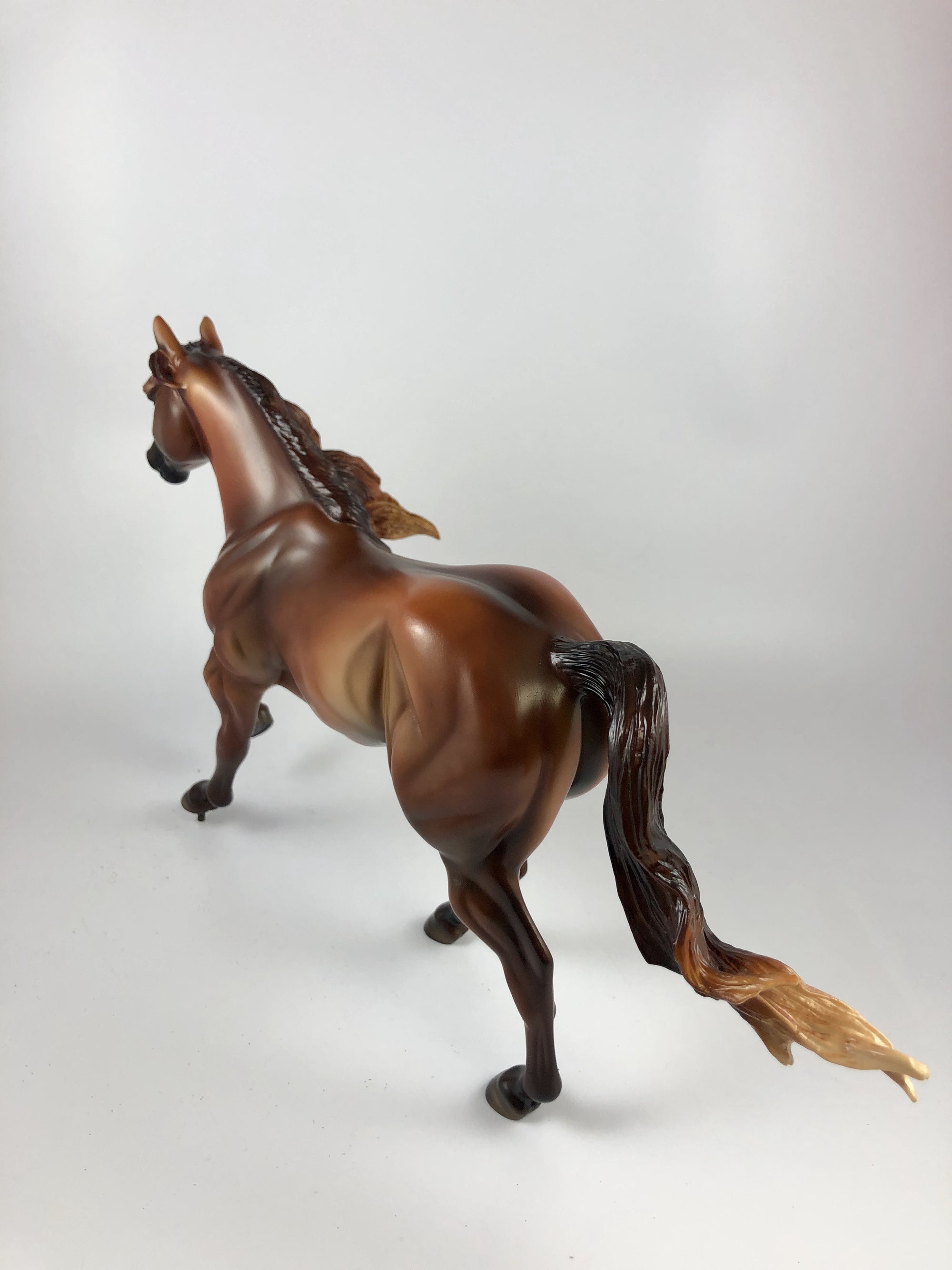 SPITFIRE - OOAK DAPPLED CHESTNUT FOUNDATION QUARTER HORSE BY MISSY FOX 10/04/19