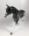 SPOOKY-OOAK BLACK SABINO PALOUSE MODEL HORSE BY SHERYL LESIURE LHS 19
