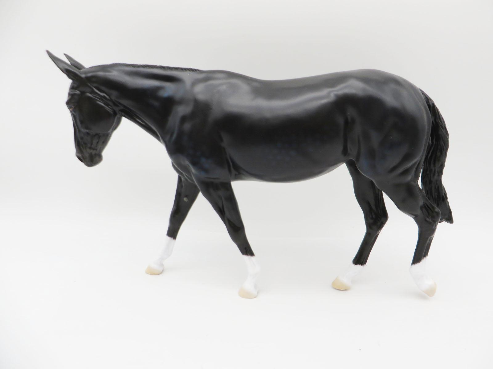 Stille Nacht - OOAK - Dapple Blue Black Mule - by Ellen Robbins - CT22