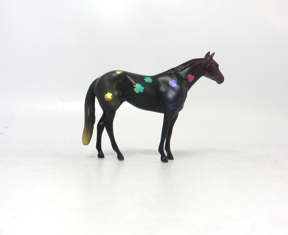 SHENANIGANS  -- OOAK STOCK CHIP ST. PATRICKS DAY DECORATOR BY MISSY FOX 2-25-19