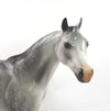 STONE BLITZ - OOAK DAPPLE GREY ISH MODEL HORSE BY AUDREY DIXON SB20