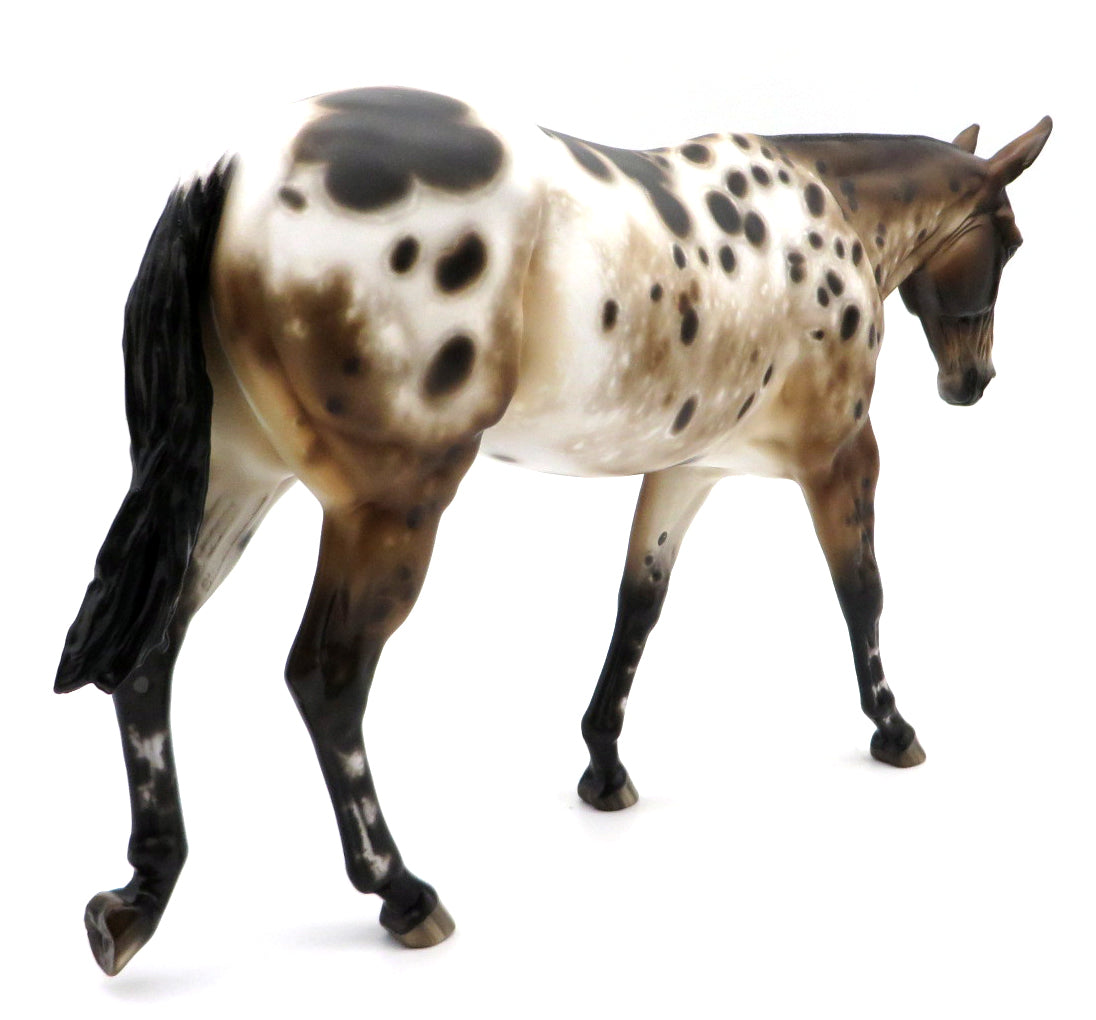 Stone Soul-Loud Appaloosa Mule Painted By Sheryl Leisure MM 2021