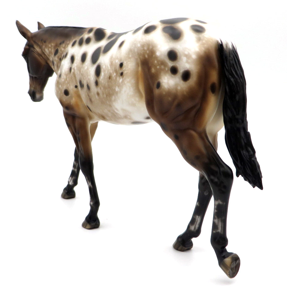 Stone Soul-Loud Appaloosa Mule Painted By Sheryl Leisure MM 2021