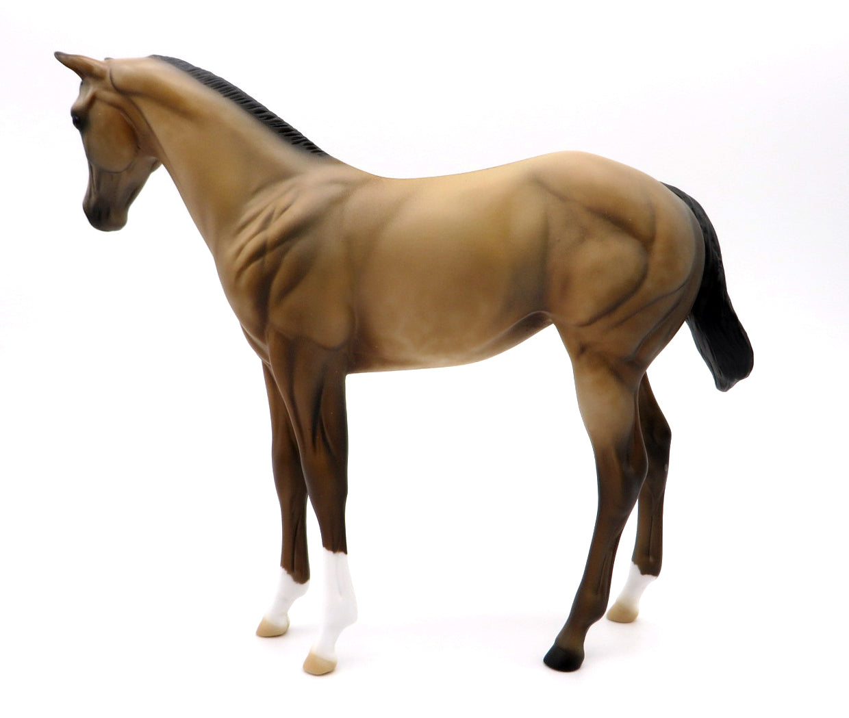 Suede - OOAK Buckskin Yearling by Al Katt