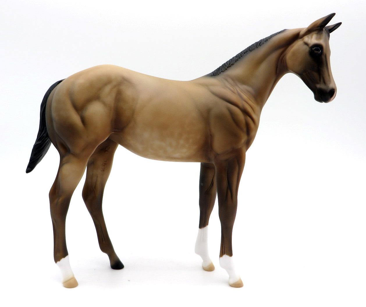 Suede - OOAK Buckskin Yearling by Al Katt