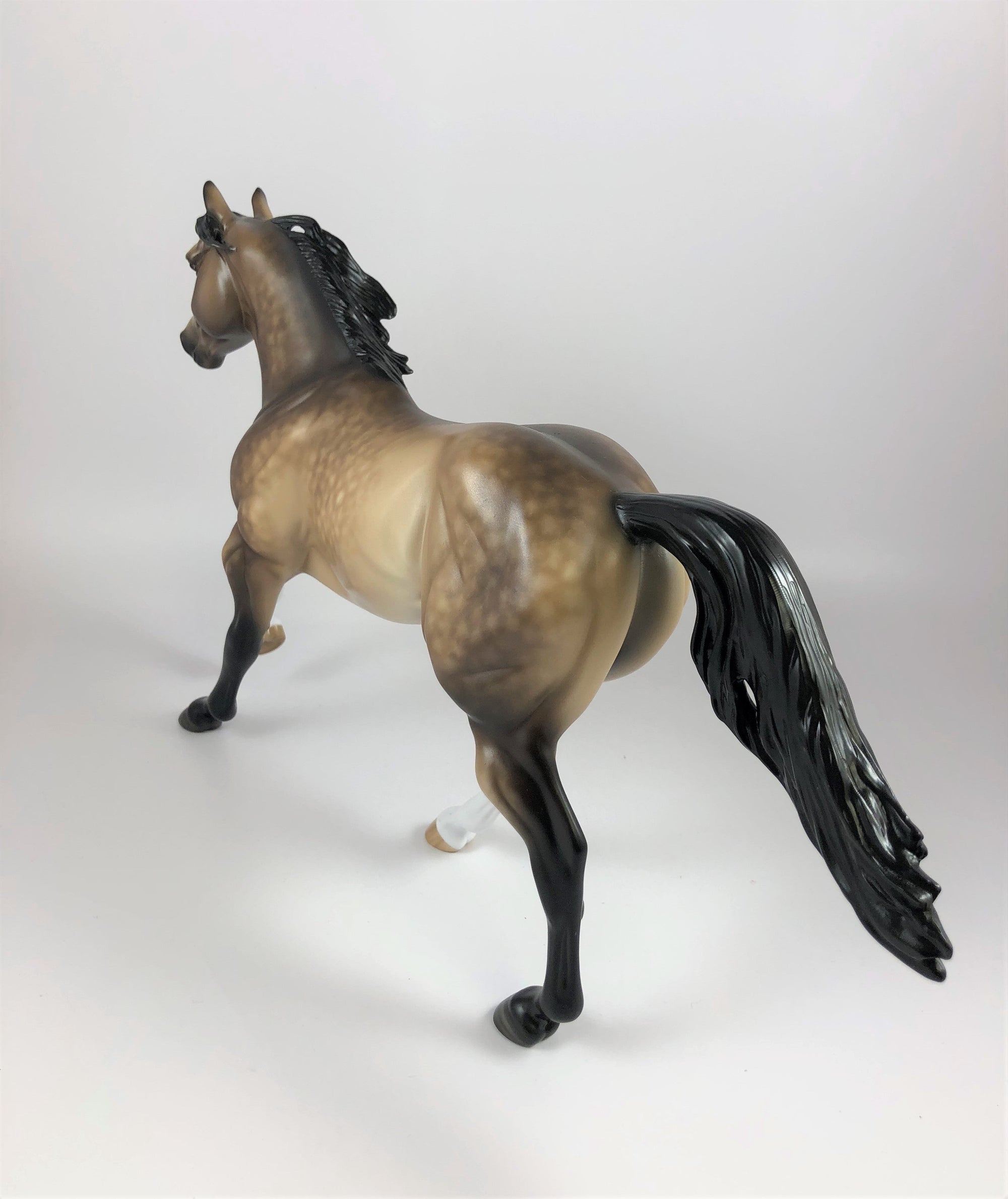 SULTANA-OOAK STAR DAPPLE BUCKSKIN RUNNING QUARTER HORSE BY SHERYL L. LHS 19