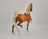 SUMMER SUNSET-OOAK DAPPLE GOLDEN PALOMINO SADDLBRED BY DAWN QUICK