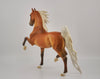SUMMER SUNSET-OOAK DAPPLE GOLDEN PALOMINO SADDLBRED BY DAWN QUICK