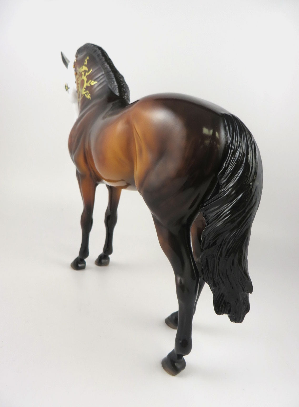 SUNBURST-OOAK DAPPLE BAY SUGAR SKULL ANDALUSIAN BY DAWN QUICK MM19