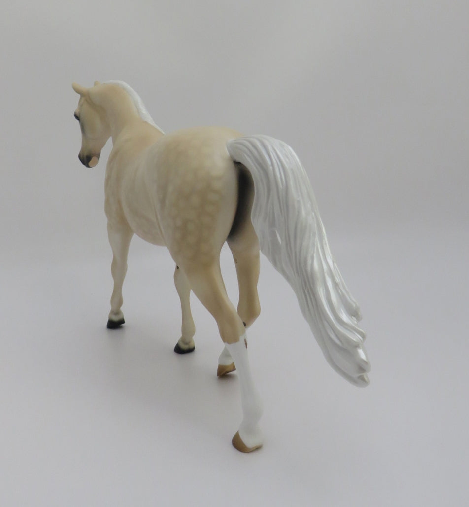 SUNFLOWER - LE-10 DAPPLE LIGHT PALOMINO  W/BLUE EYES PONY MODEL HORSE BY AUDREY DIXON EA/MHF 2020