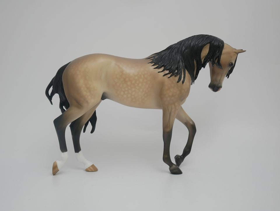 SUNNY SIDE-OOAK DAPPLE BUCKSKIN THOROUGHBRED BY SHERYL LEISURE 4/9/20