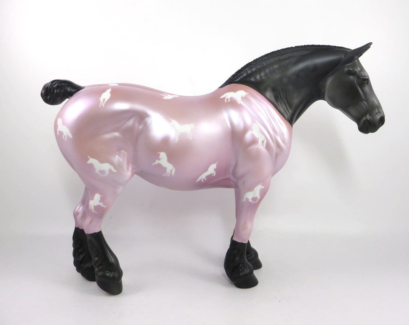 SWEET DREAMS -LE-2 DARK DAPPLE GREY WITH PAJAMAS DECORATOR HEAVY DRAFT BY DAWN QUICK PJ20