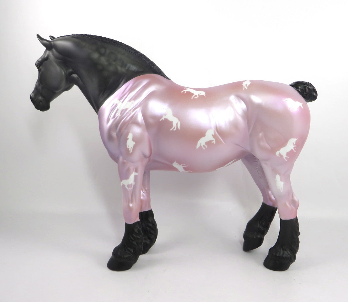 SWEET DREAMS -LE-2 DARK DAPPLE GREY WITH PAJAMAS DECORATOR HEAVY DRAFT BY DAWN QUICK PJ20