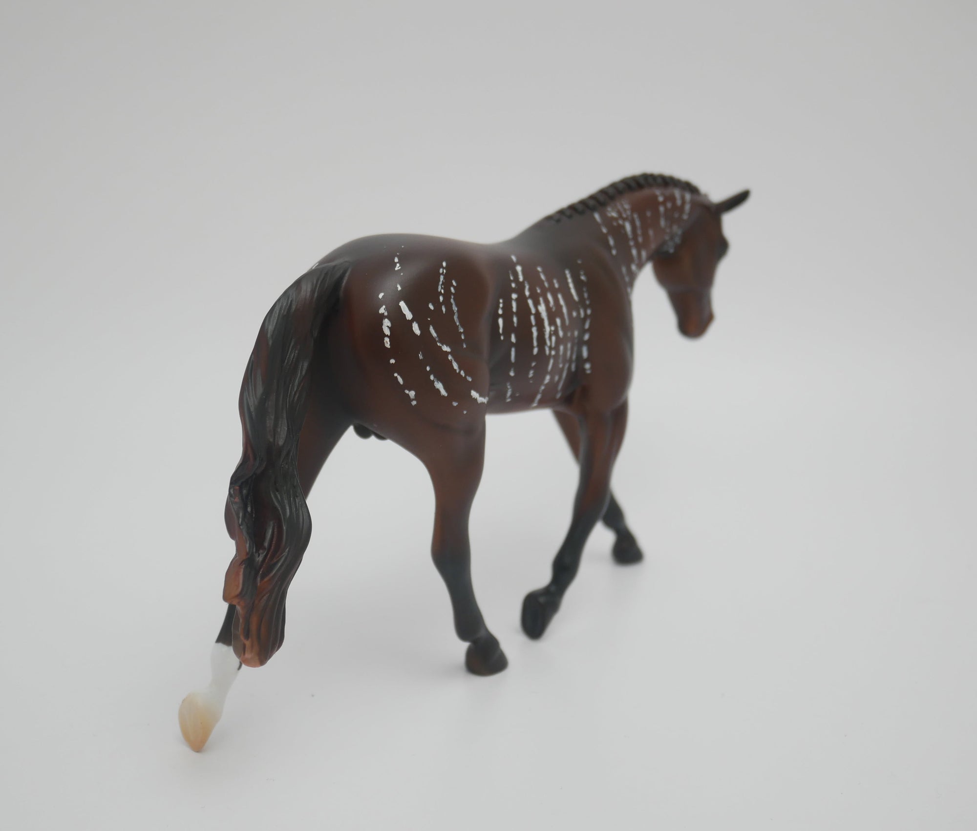 SWEET LIFE-OOAK BRINDLE WARMBLOOD PEBBLES MODEL HORSE BY JAS 3/13/20