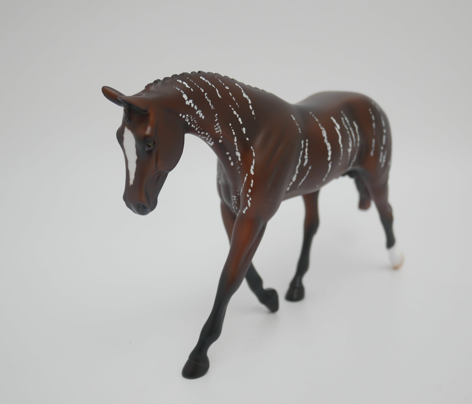SWEET LIFE-OOAK BRINDLE WARMBLOOD PEBBLES MODEL HORSE BY JAS 3/13/20