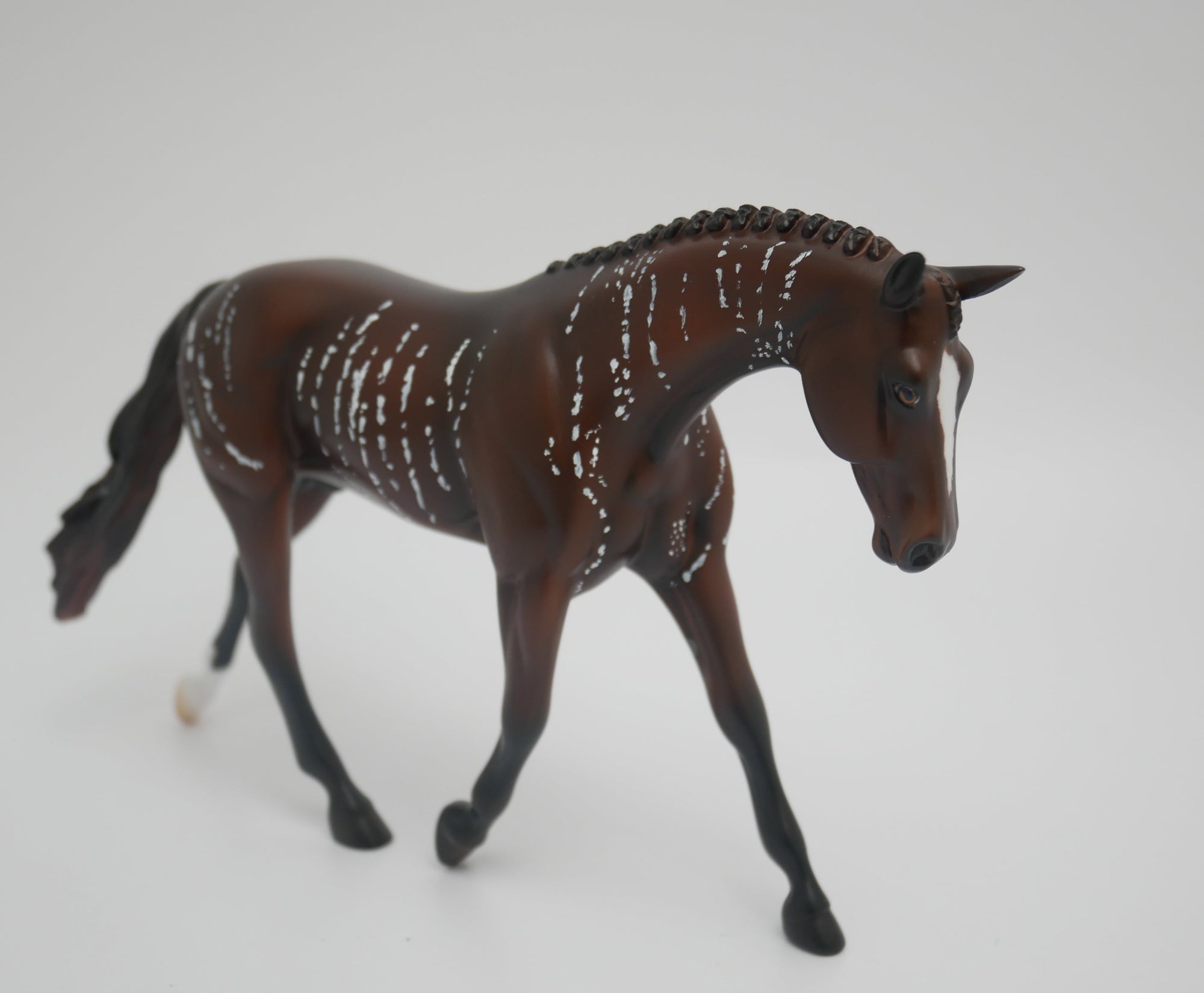 SWEET LIFE-OOAK BRINDLE WARMBLOOD PEBBLES MODEL HORSE BY JAS 3/13/20