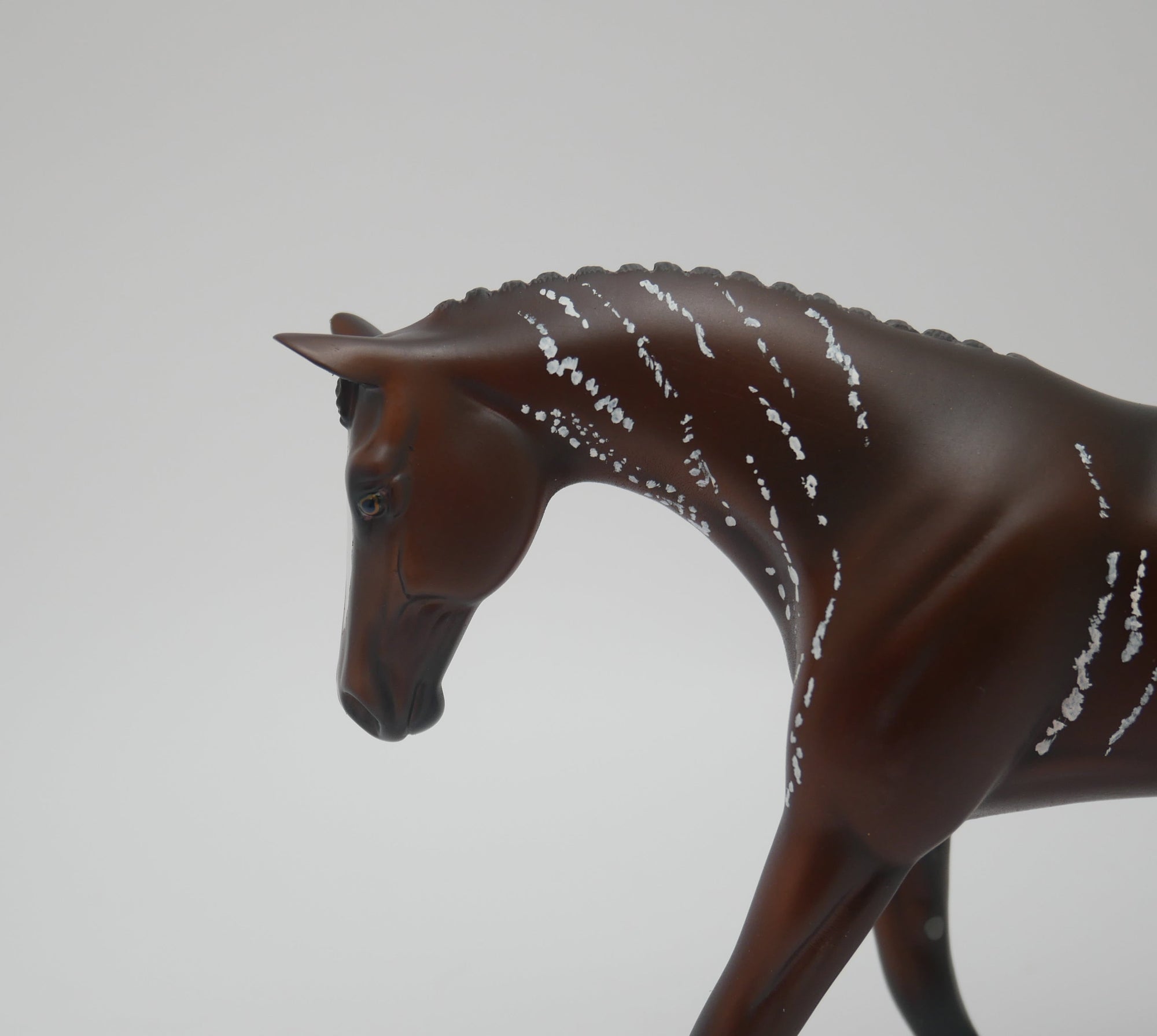 SWEET LIFE-OOAK BRINDLE WARMBLOOD PEBBLES MODEL HORSE BY JAS 3/13/20