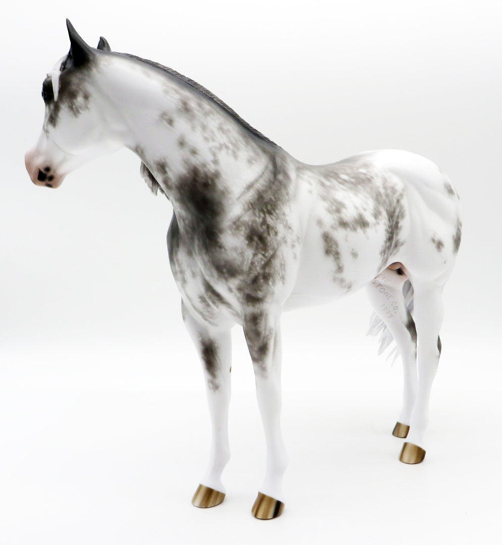 Tell it like it Is-OOAK Grey Sabino ISH Painted by Sheryl Leisure 10/25/21