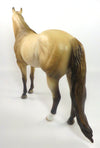 THE DIESEL - OOAK PALE BUCKSKIN WITH DAPPLES ISH MODEL HORSE BY JULIE KEIM SB20