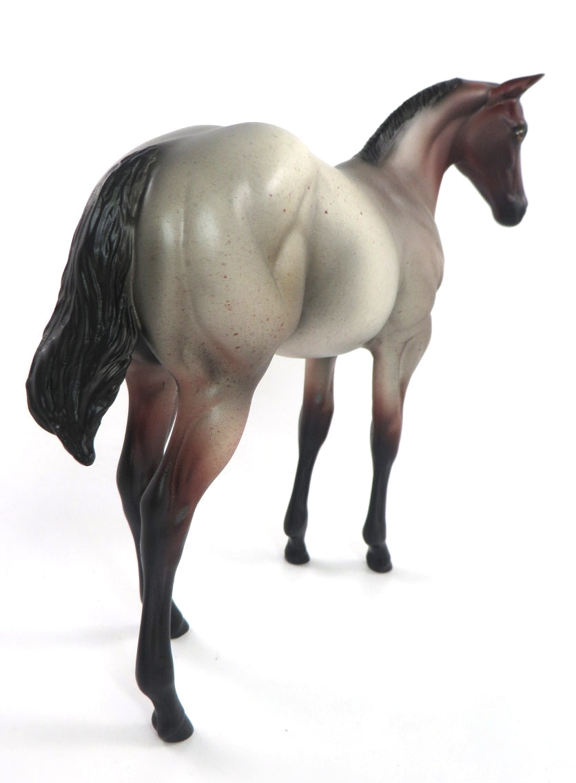 LUZIA - OOAK BAY ROAN WEANLING MODEL HORSE BY MISSY FOX 1/14/20