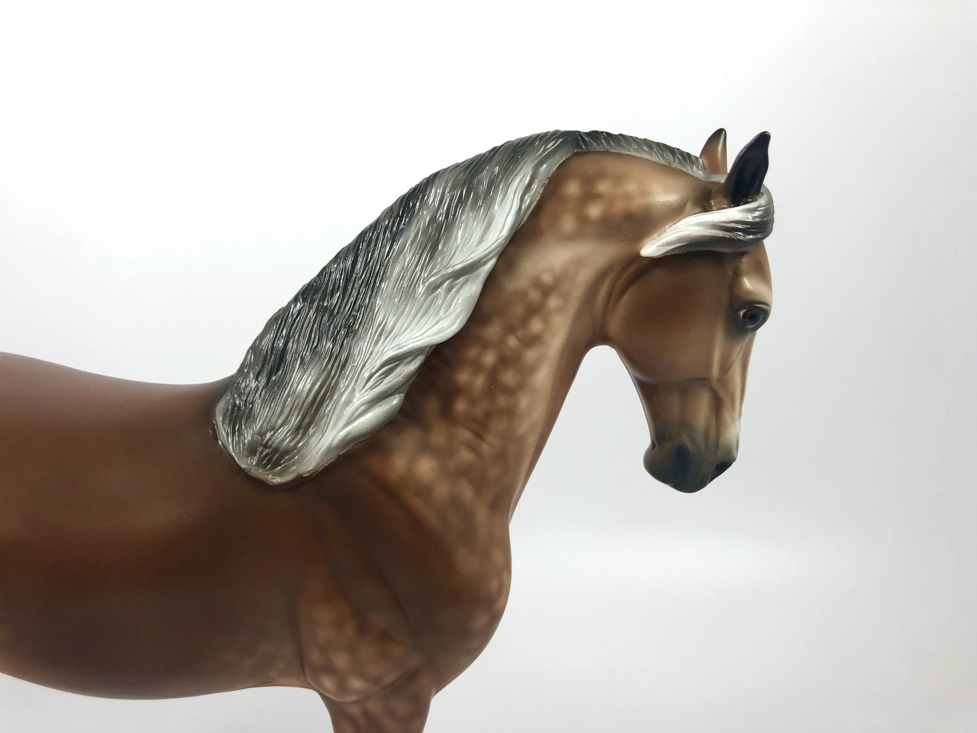 THINK TROPICAL-OOAK ROSE GREY ANDALUSIAN MODEL HORSE 4/25/19