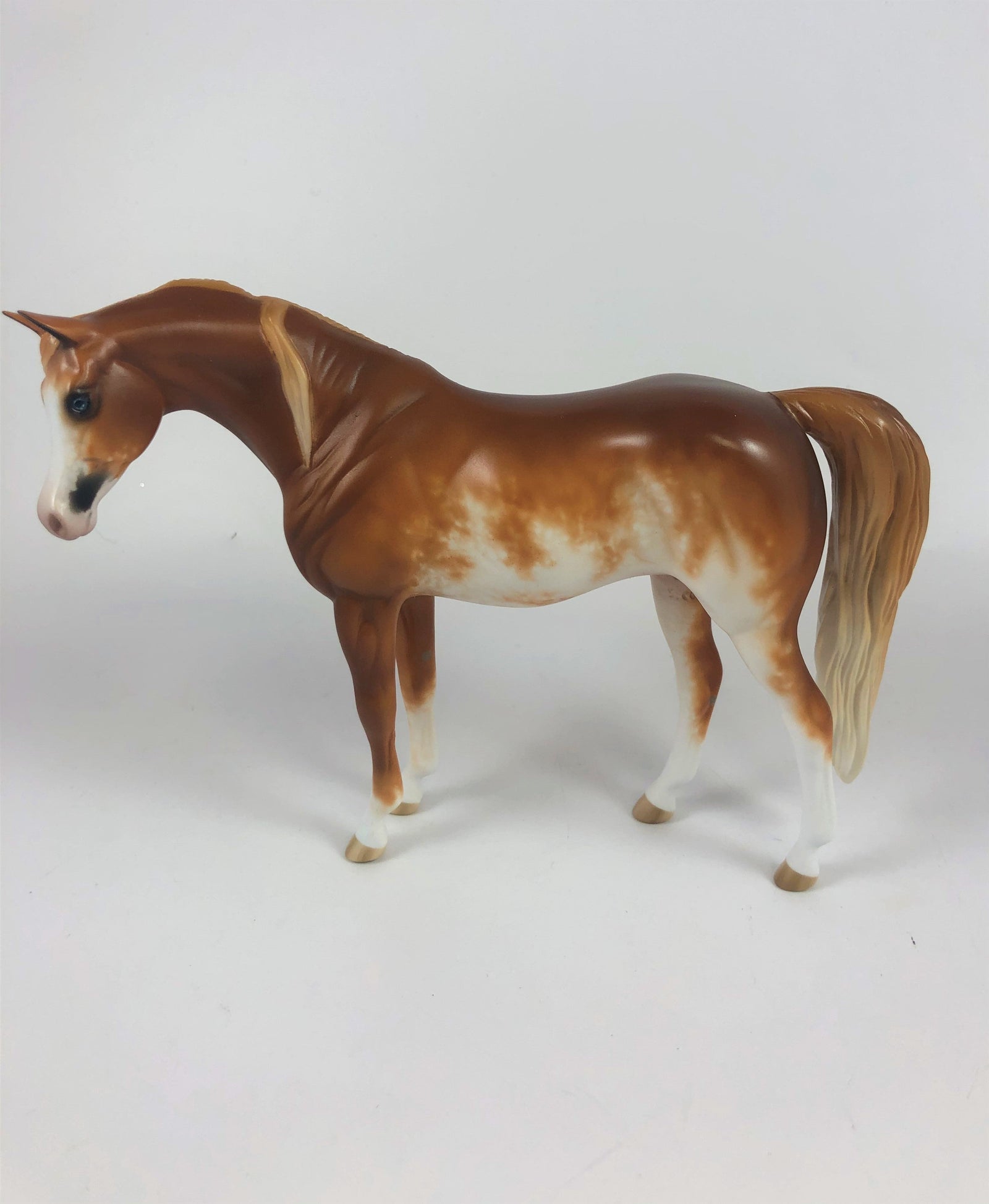 THRILL SEEKER -OOAK CHESTNUT SABINO ARABIAN PEBBLES BY SHERYL LEISURE LHS 19