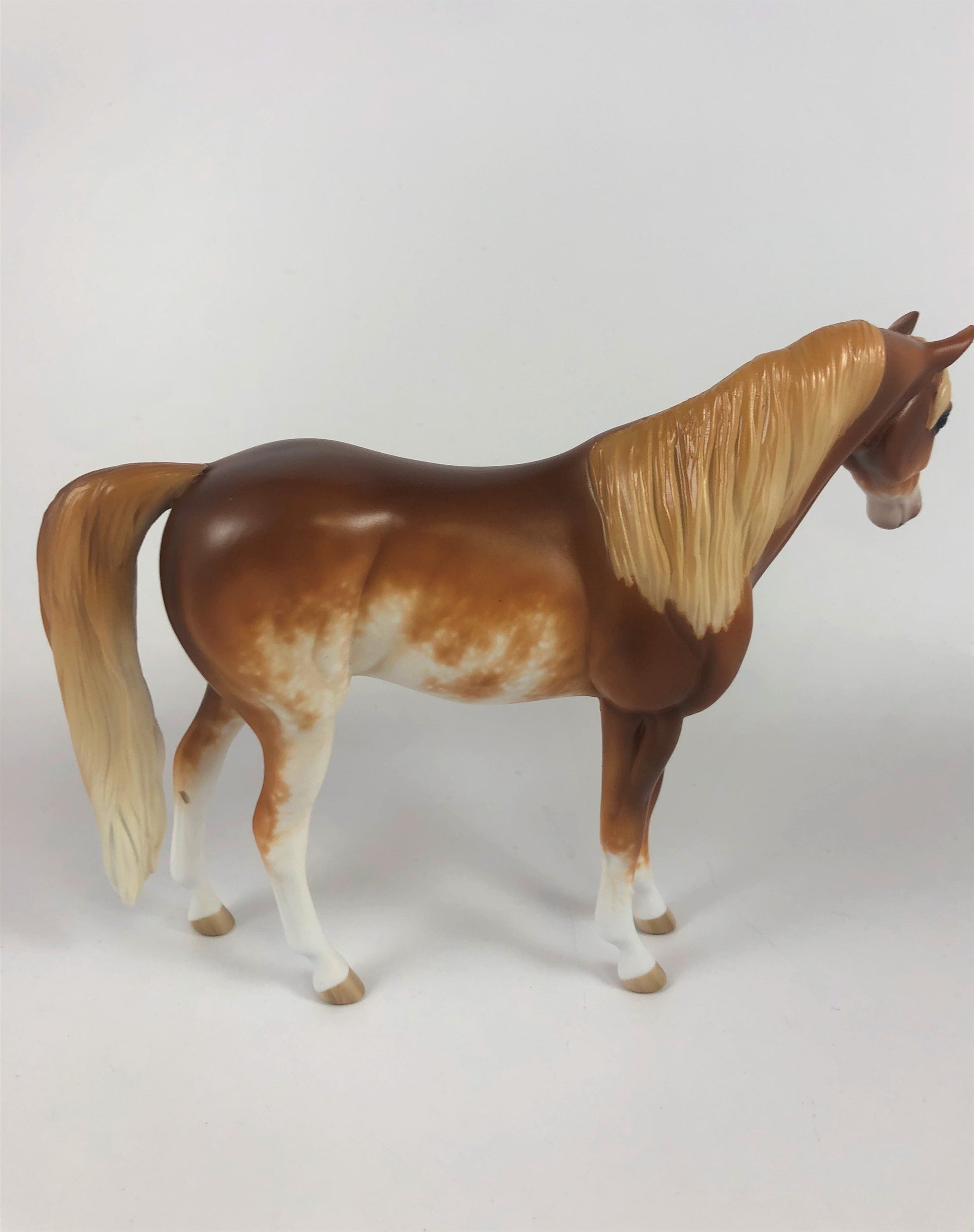 THRILL SEEKER -OOAK CHESTNUT SABINO ARABIAN PEBBLES BY SHERYL LEISURE LHS 19