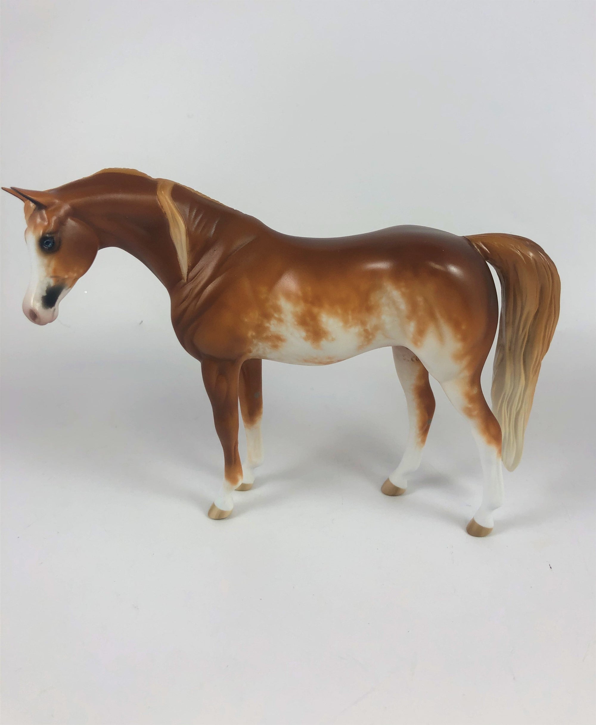 THRILL SEEKER -OOAK CHESTNUT SABINO ARABIAN PEBBLES BY SHERYL LEISURE LHS 19