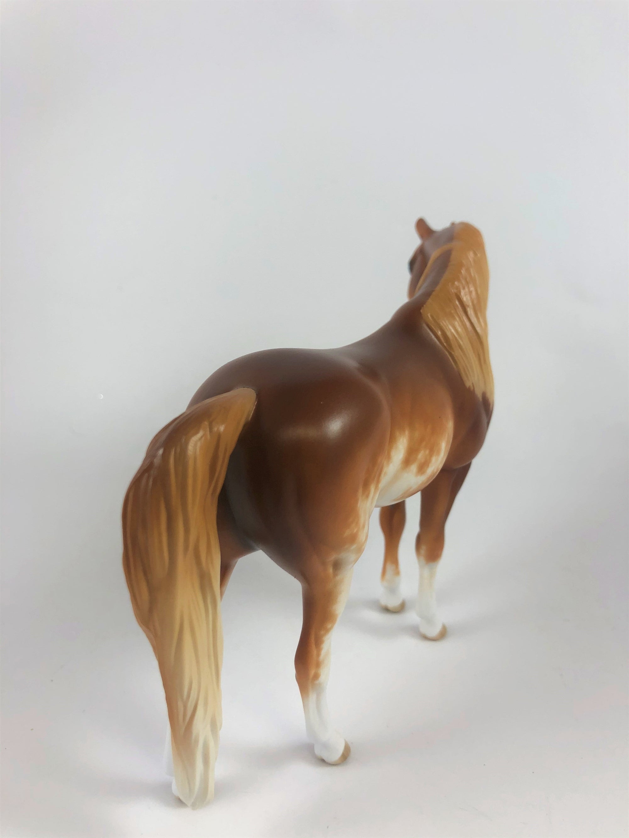THRILL SEEKER -OOAK CHESTNUT SABINO ARABIAN PEBBLES BY SHERYL LEISURE LHS 19