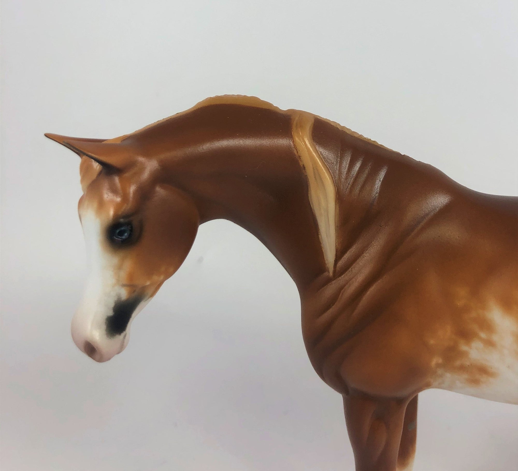 THRILL SEEKER -OOAK CHESTNUT SABINO ARABIAN PEBBLES BY SHERYL LEISURE LHS 19