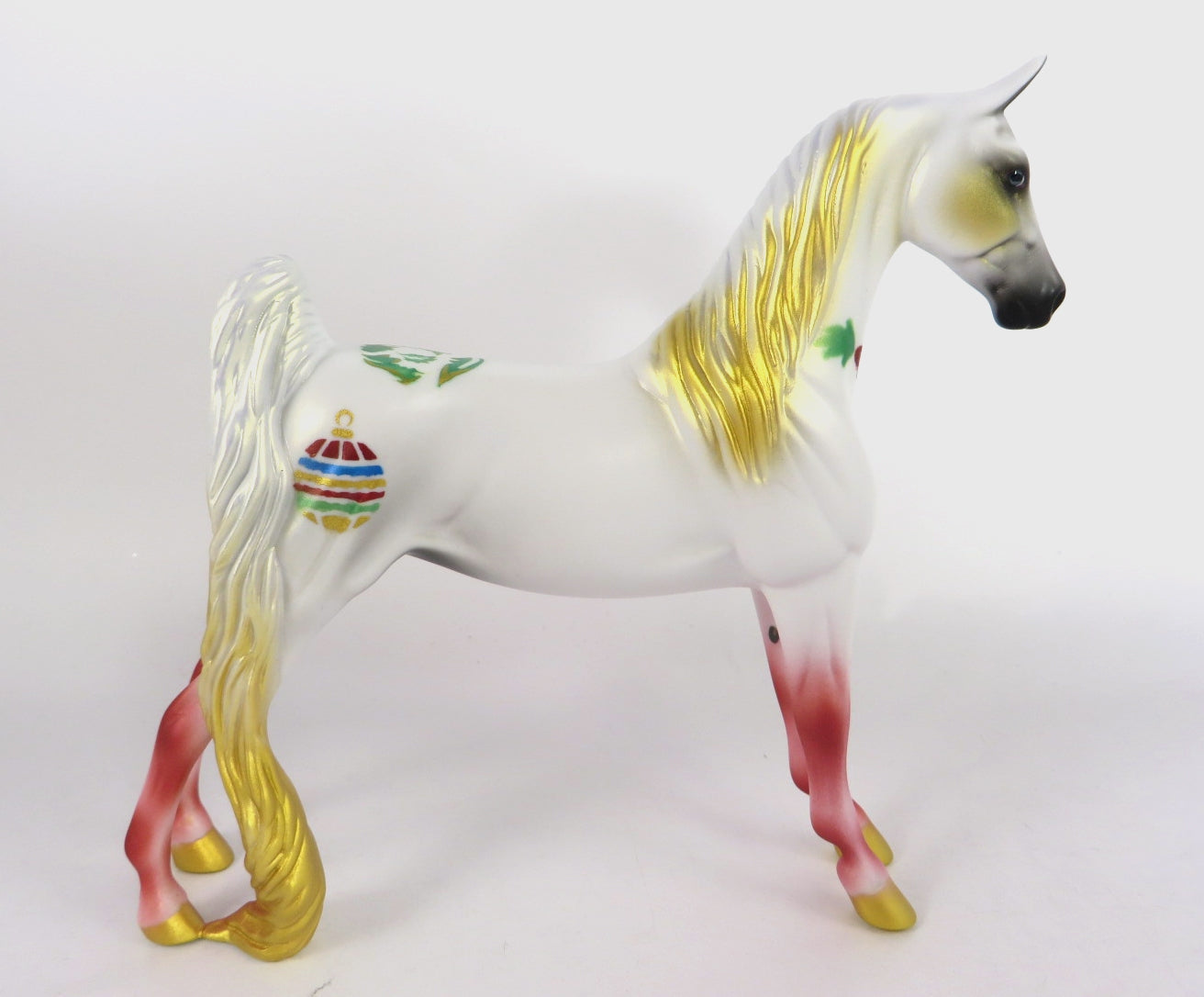 TINSEL-- OOAK CHRISTMAS DECORATOR SADDLEBRED PEBBLES BY MELISSA FOX WHS19