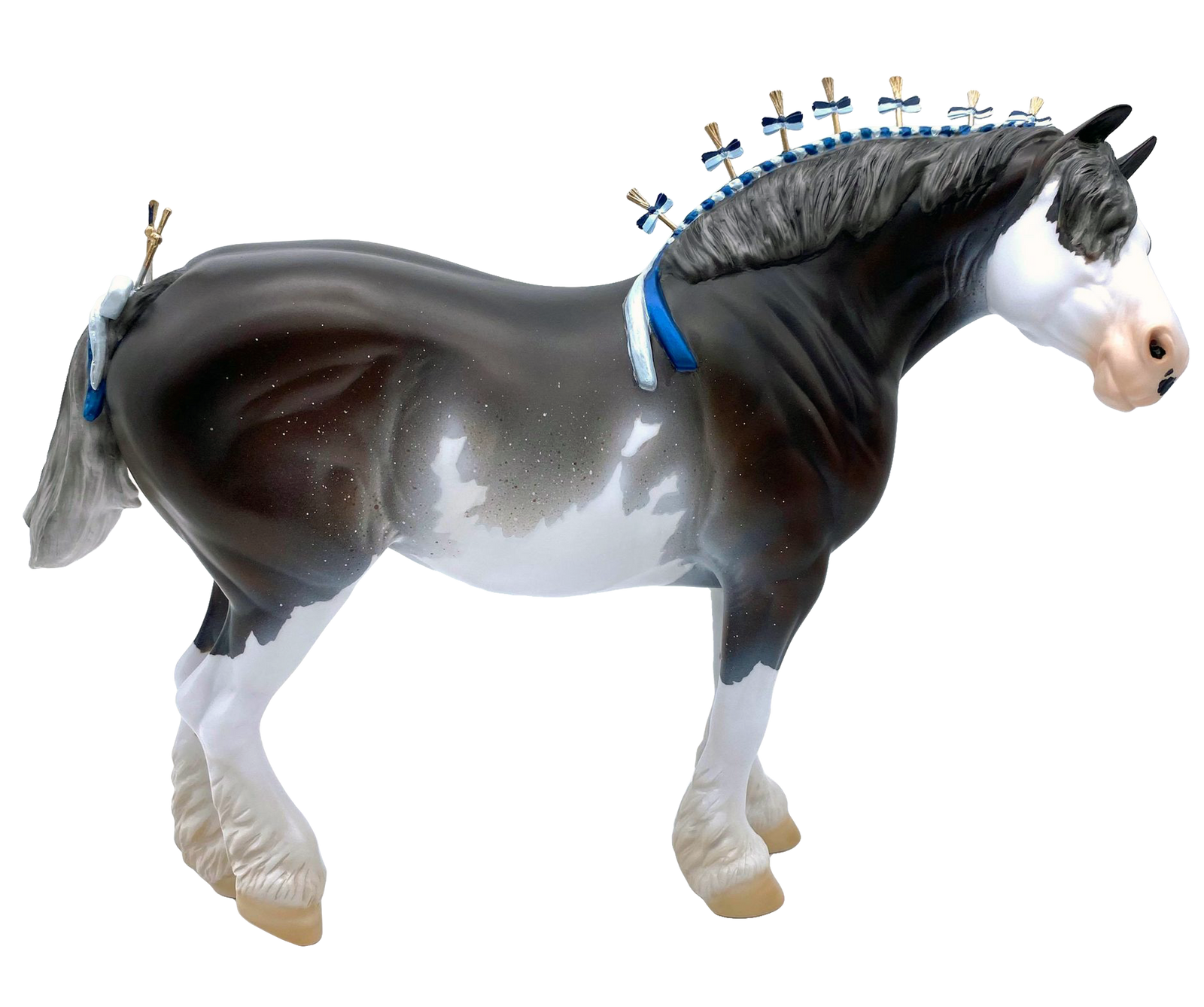 Tranquility- LE-30 Heavy Draft Mare Painted by Carrie Keller EQ 21