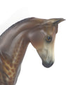 TRIXIE - OOAK DARK CHESTNUT LEOPARD WEANLING MODEL HORSE WHS 19