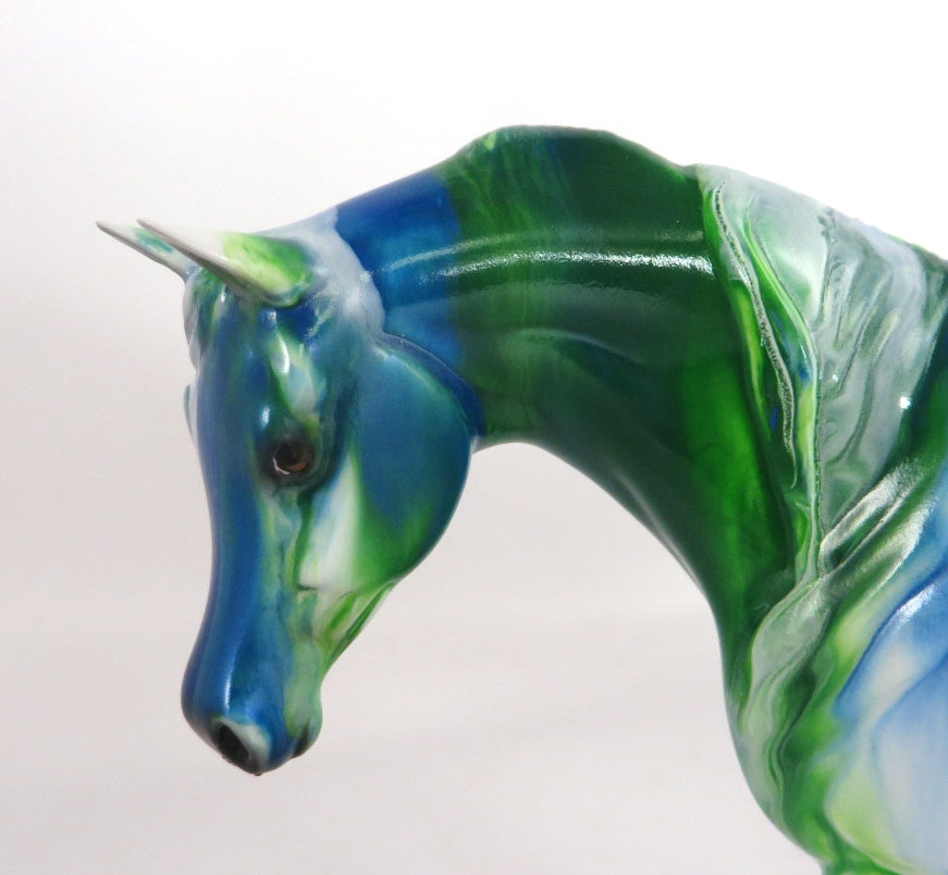 TROPICAL MELON RIBBON CANDY - OOAK RIBBON CANDY ARABIAN MARE PEBBLES BY MISSY FOX WHS19