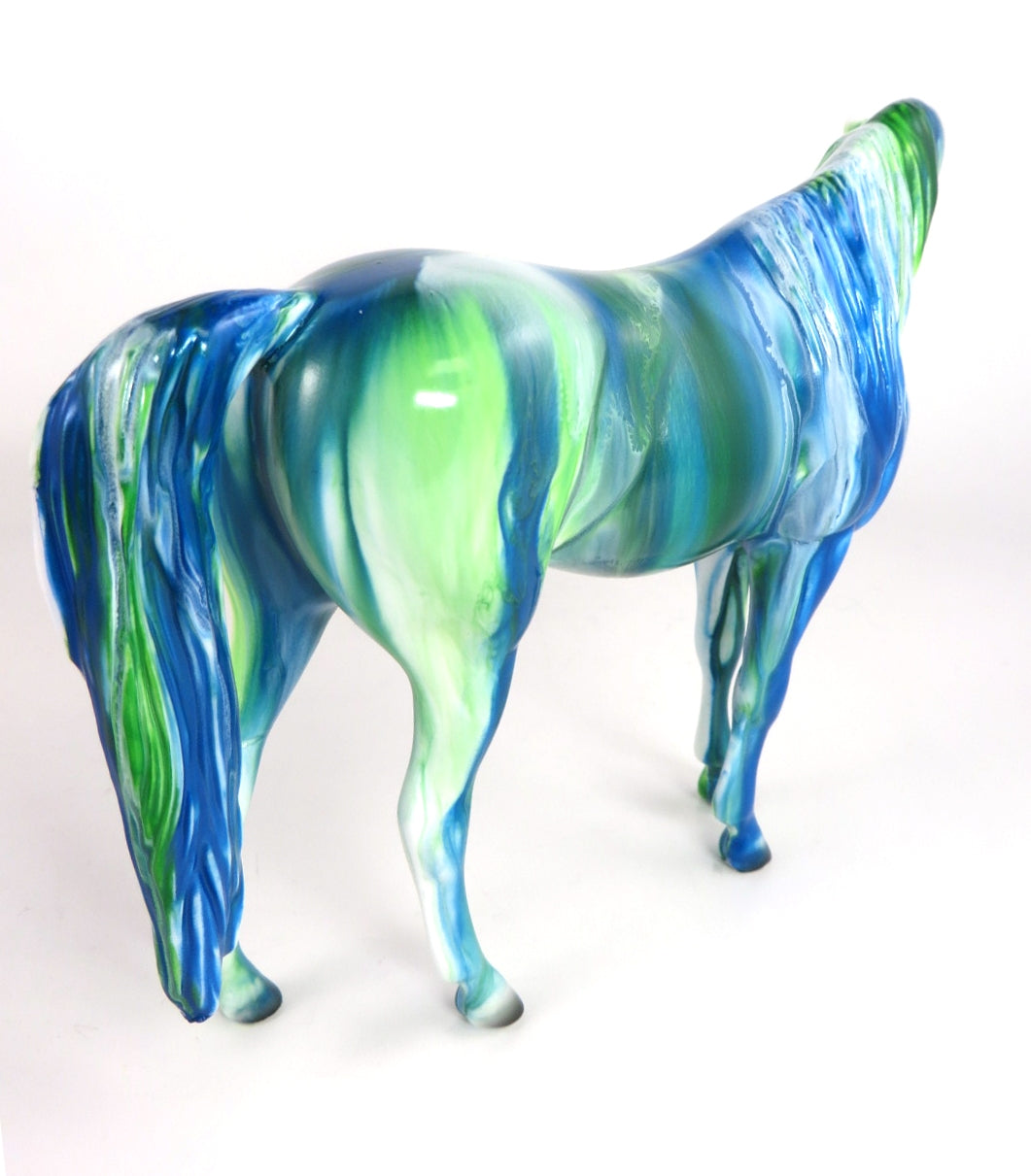 TROPICAL MELON RIBBON CANDY - OOAK RIBBON CANDY ARABIAN MARE PEBBLES BY MISSY FOX WHS19