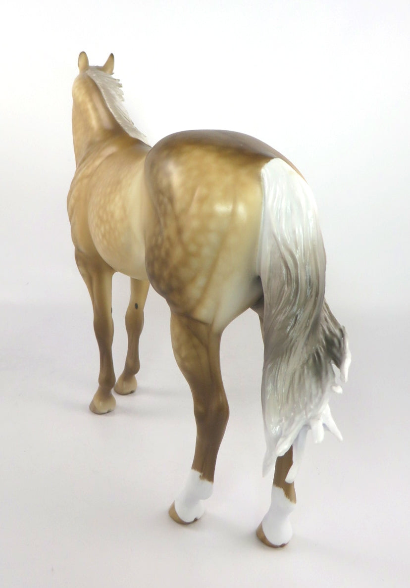 TUSEN TACK-OOAK STAR DAPPLE DUNALINO ISH MODEL HORSE BY SHERYL LEISURE 2/14/20