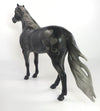 TWILIGHT TIME-OOAK DAPPLE BLACK MUSTANG DECORATOR MODEL HORSE 2/13/20