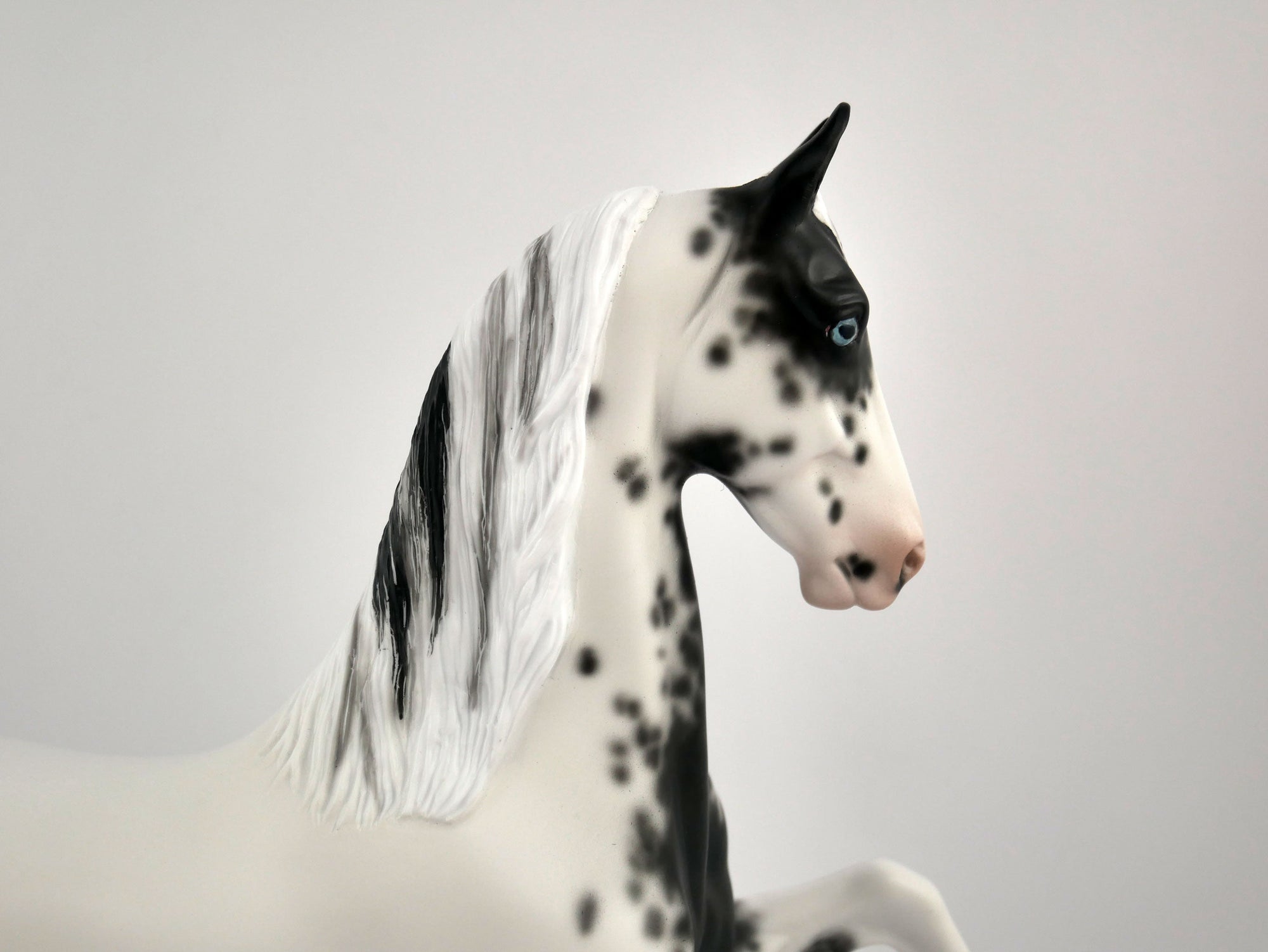 Ulric-OOAK Black Sabino Saddlebred By Sheryl Leisure MM2020