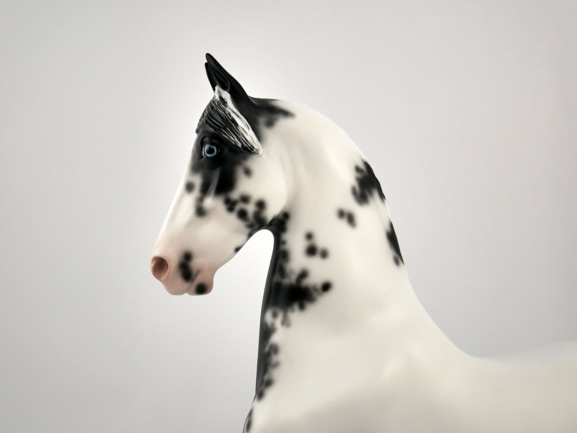 Ulric-OOAK Black Sabino Saddlebred By Sheryl Leisure MM2020