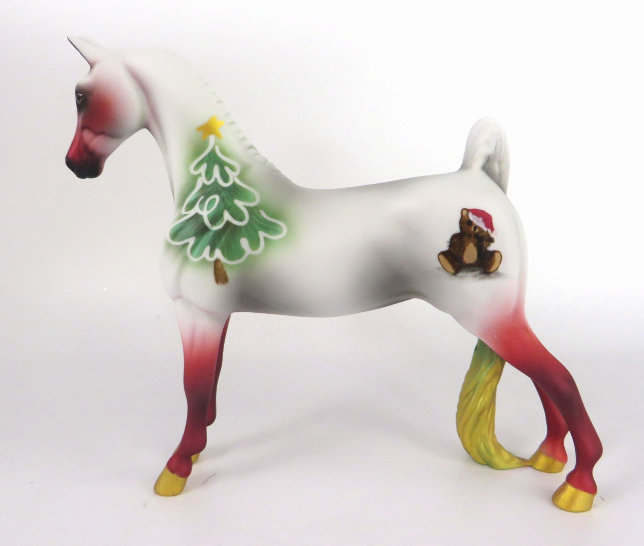 UNDER THE TREE - OOAK CHRISTMAS DECORATOR SADDLEBRED PEBBLES BY MELISSA FOX WHS19