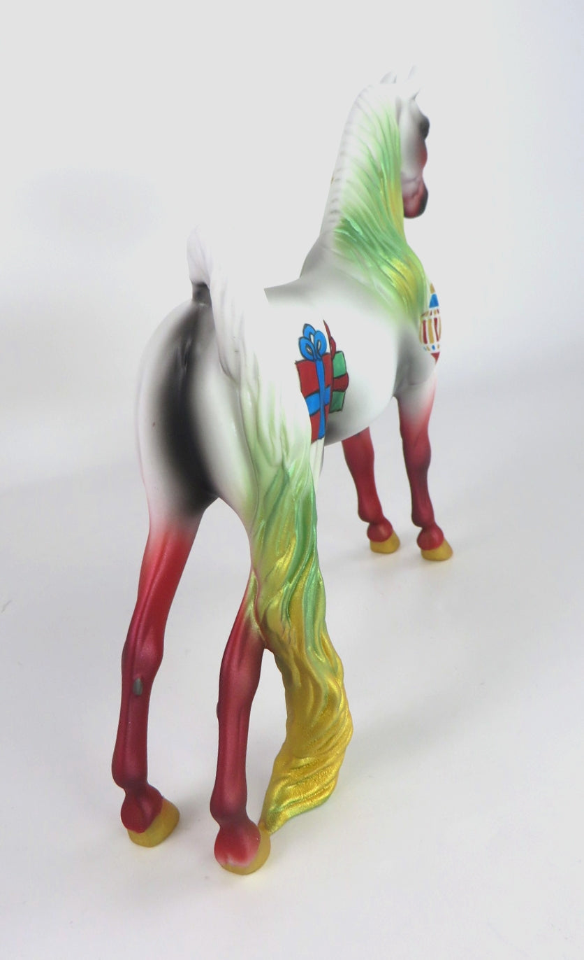 UNDER THE TREE - OOAK CHRISTMAS DECORATOR SADDLEBRED PEBBLES BY MELISSA FOX WHS19