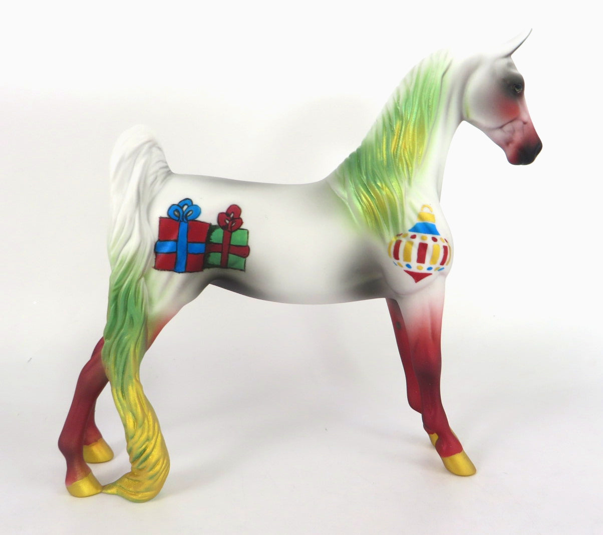 UNDER THE TREE - OOAK CHRISTMAS DECORATOR SADDLEBRED PEBBLES BY MELISSA FOX WHS19