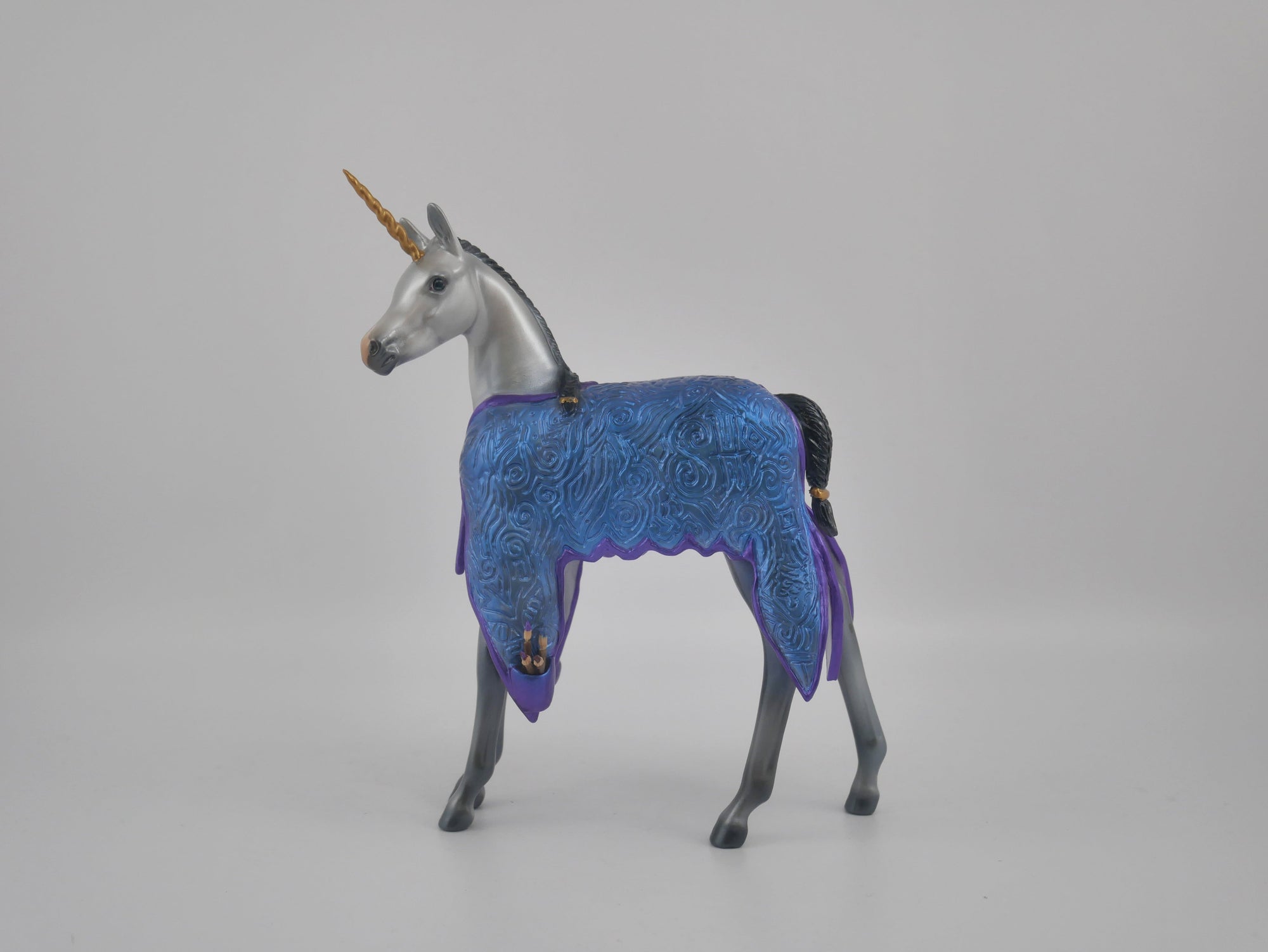 LITTLE QUEEN-OOAK UNICORN FOAL DECORATOR BY AUDREY DIXON