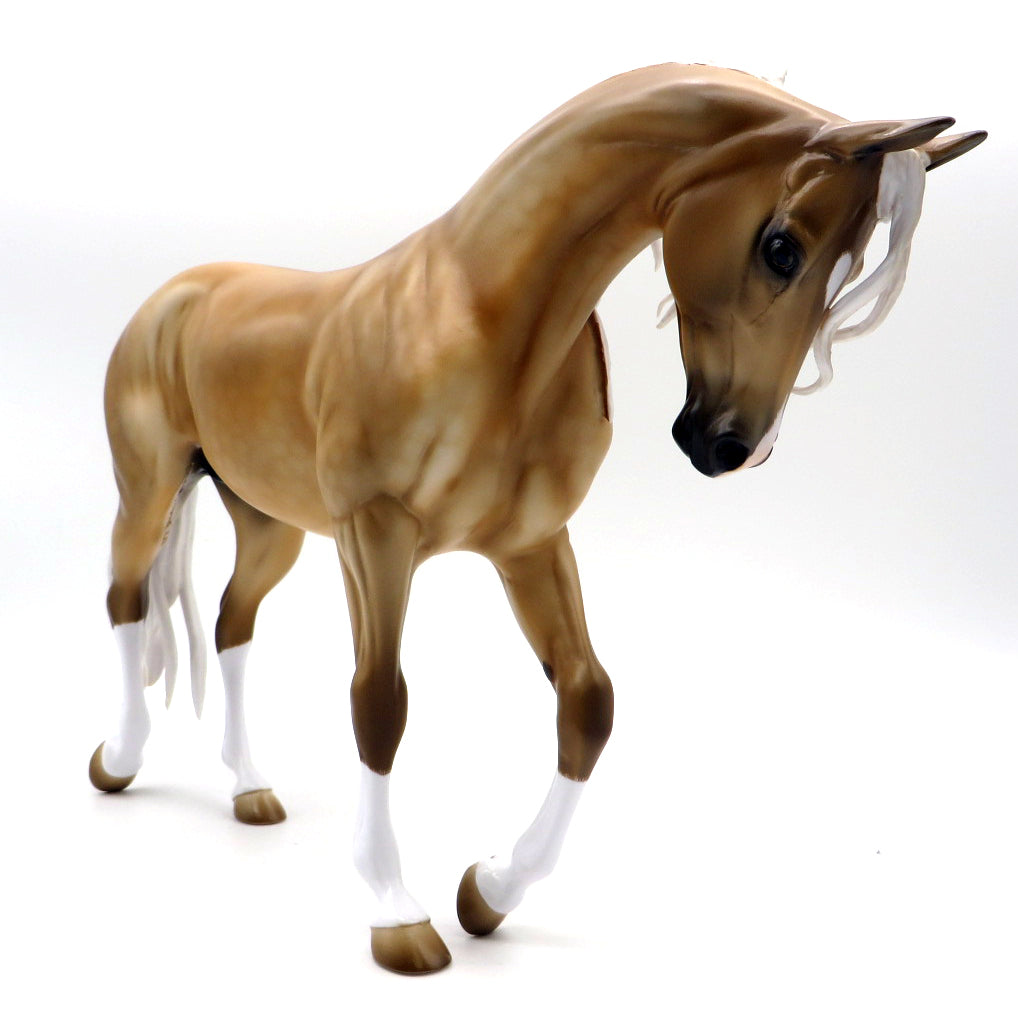 Until Dawn- OOAK Dapple Palomino Thoroughbred Painted Kayla MM 21
