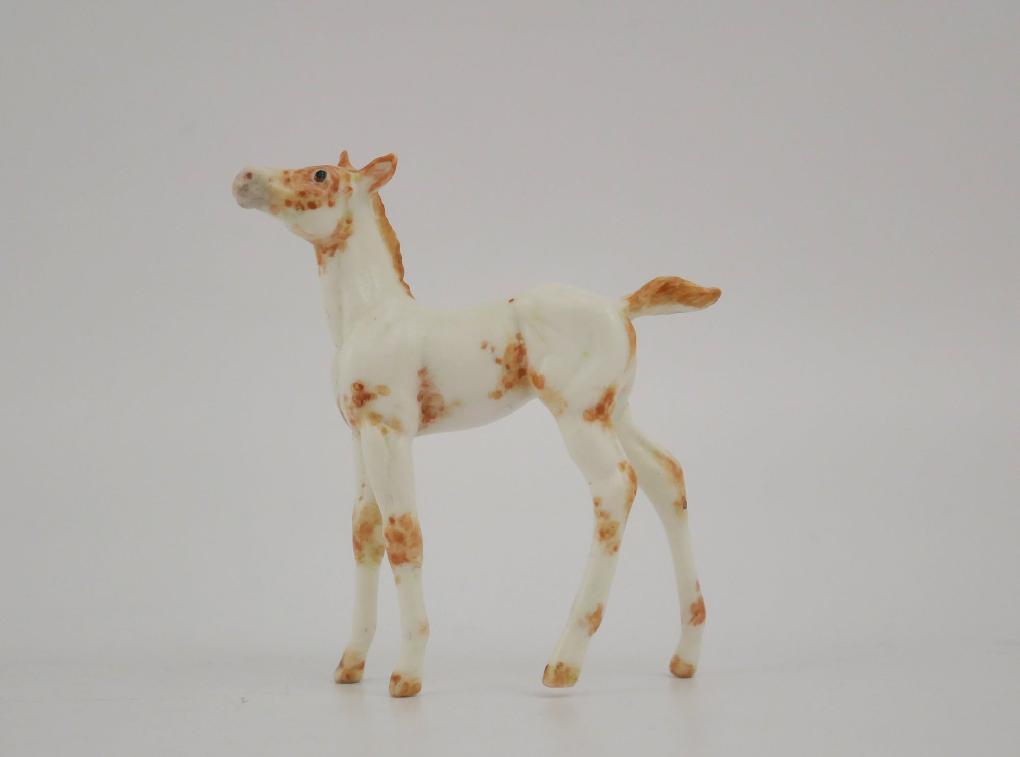 VENTA-OOAK CHESTNUT FEW SPOT APPALOOSA FOAL BY ANDREA