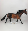 VERMILLION-OOAK STAR DAPPLE BAY PALOUSE MODEL HORSE BY SL LHS 19