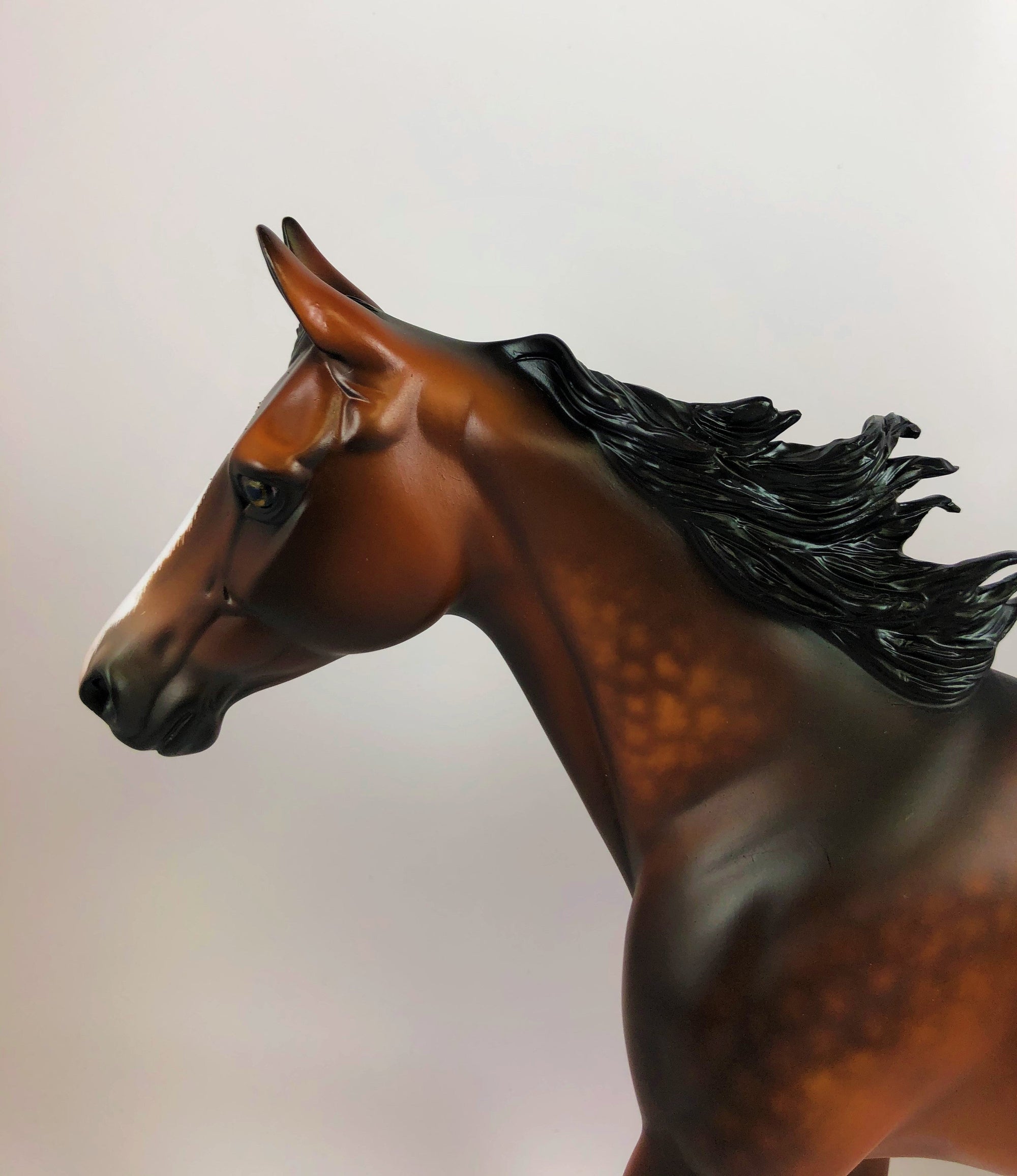VERMILLION-OOAK STAR DAPPLE BAY PALOUSE MODEL HORSE BY SL LHS 19
