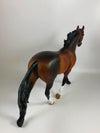 VERMILLION-OOAK STAR DAPPLE BAY PALOUSE MODEL HORSE BY SL LHS 19
