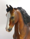 VINCENZO-OOAK DAPPLE BAY SADDLEBRED MODEL HORSE 12/13/19
