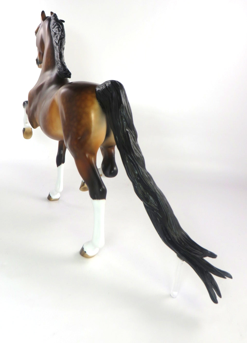 VINCENZO-OOAK DAPPLE BAY SADDLEBRED MODEL HORSE 12/13/19